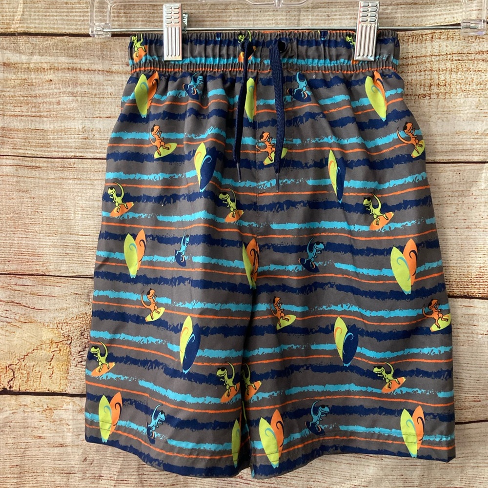 Surfing dinosaurs boys 5/6 swim shorts
